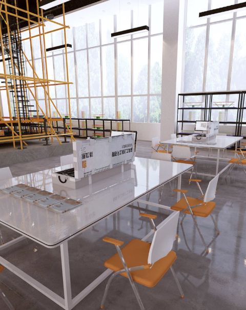 鋼筋工程實(shí)踐教學(xué)實(shí)訓(xùn)室整體解決方案